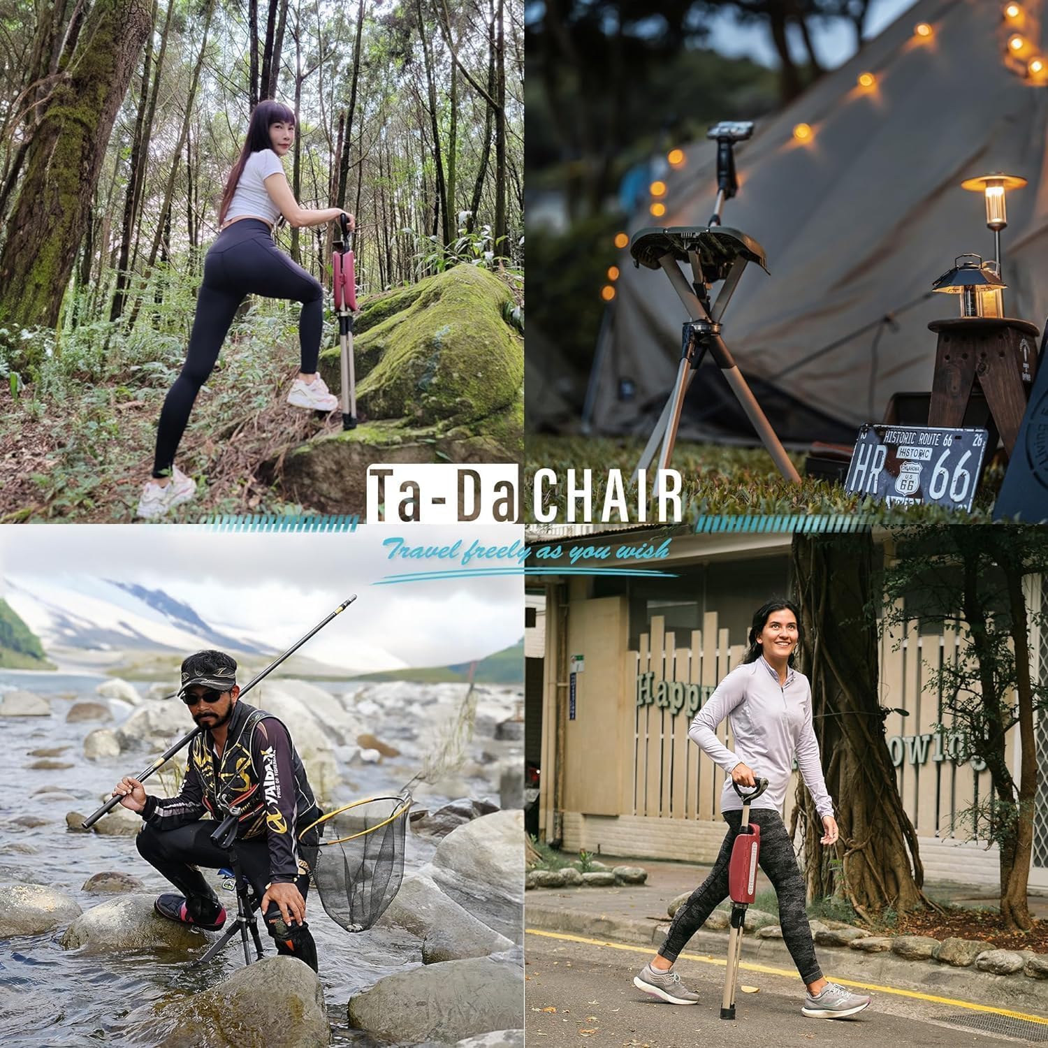Thumbnail 6 de STEP2GOLD Ta-Da Chair Series 2 PRO Portable Trekking Hiking Pole (Folding Walking Stick with Seat)