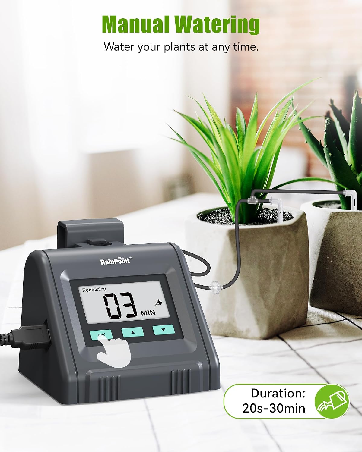 Detalle 2 de RAINPOINT Automatic Watering System DIY Drip Irrigation Kit for Potted Plants
