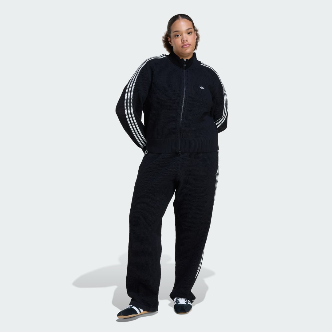 Detalle de Chaqueta deportiva de punto con ganchillo Firebird de Adidas