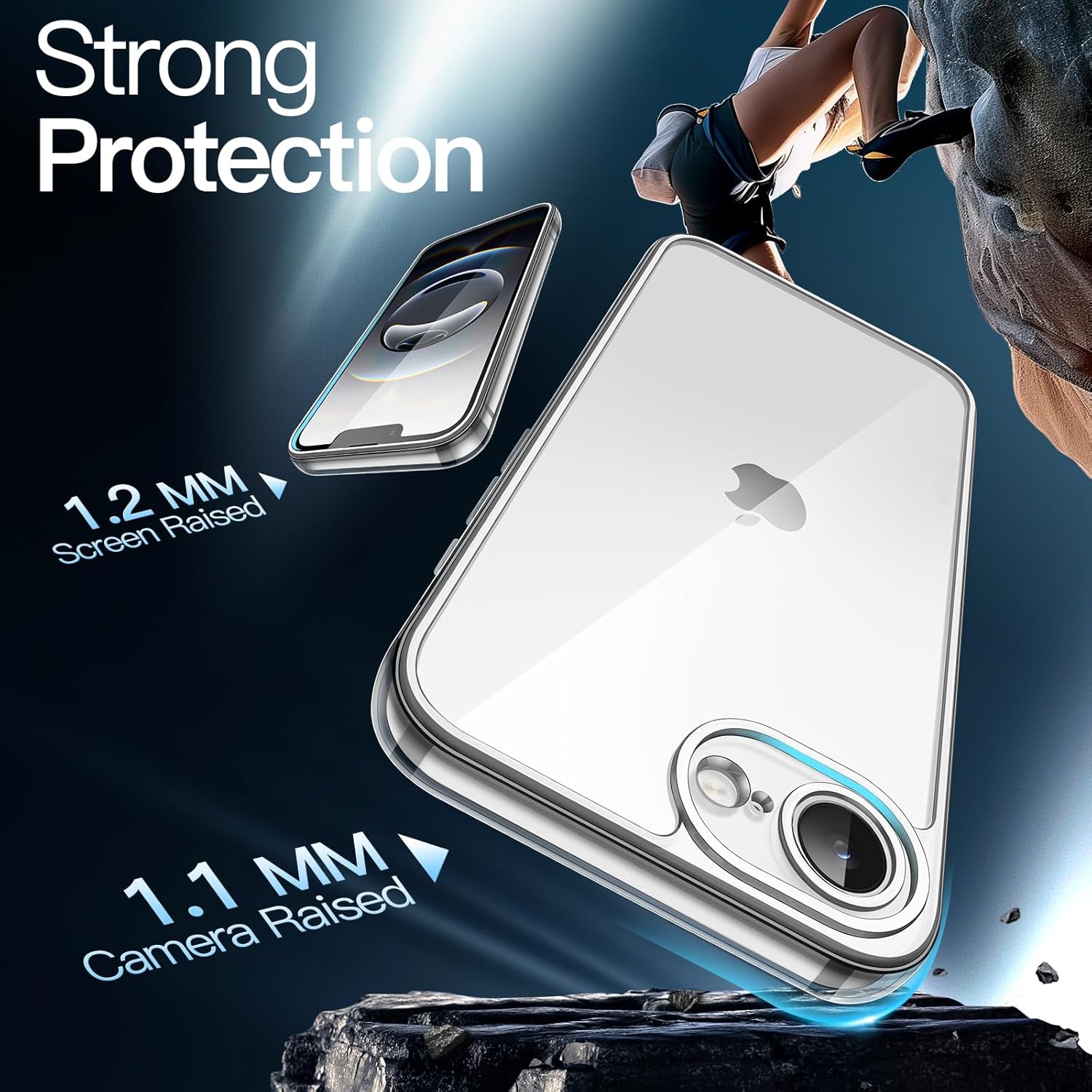 Thumbnail 3 de JETech Case for iPhone 17e/16e Clear