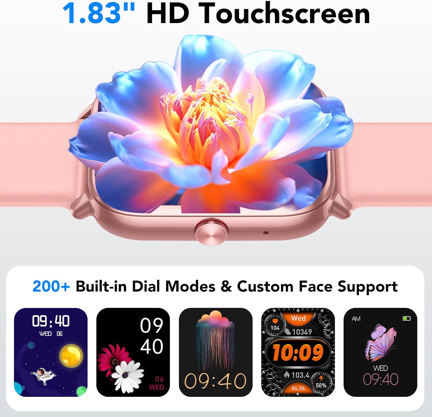 Thumbnail 4 de Tiksounds Smart Watch for Women (2026) with Bluetooth Calls, 1.83" Fitness Tracking and up to 20 Days Battery