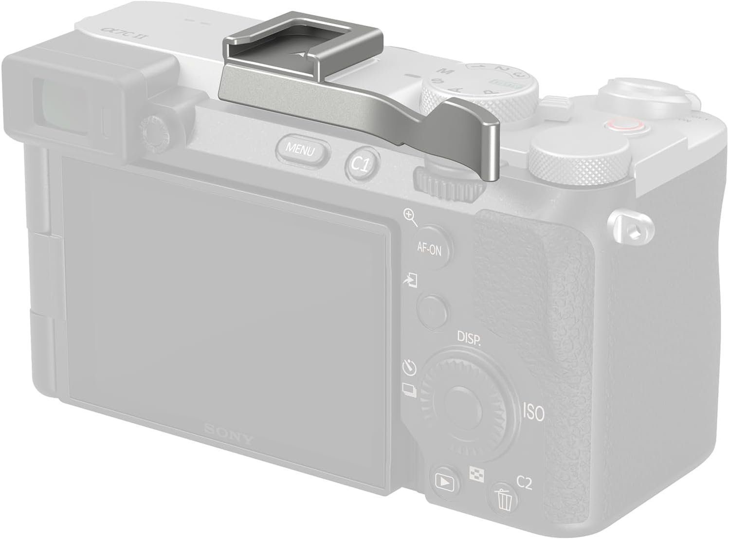 Detalle de SmallRig Daumengriff 4818 für Sony Alpha 7C II / 7CR / 7C – ergonomischer Zusatzgriff mit integriertem Blitzschuh