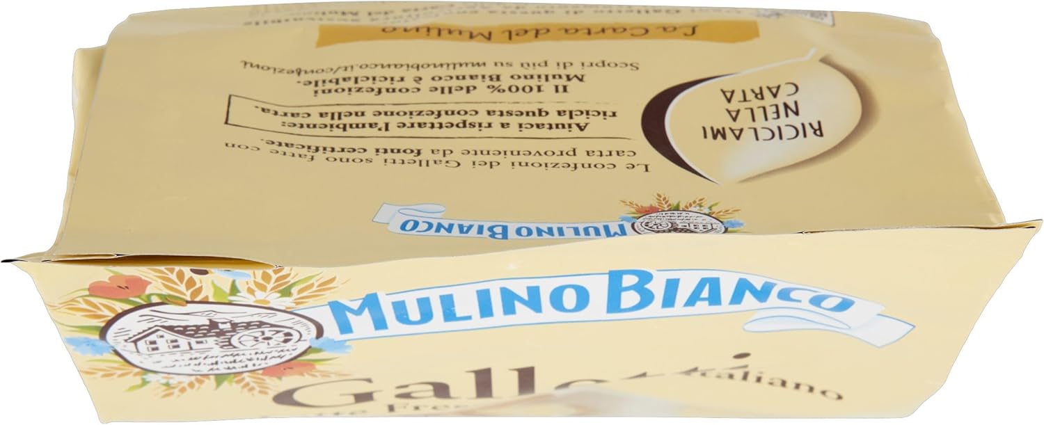 Detalle 2 de Mulino Bianco Biscotti Frollini Galletti al Latte Fresco 100% Italiano, 350 g