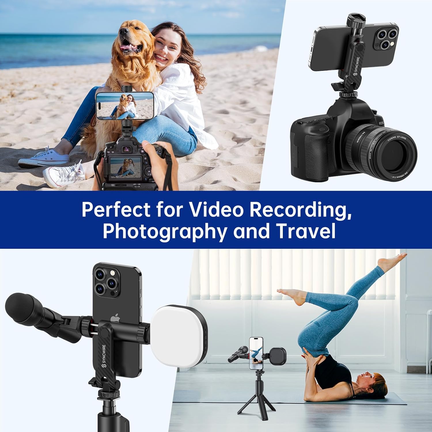 Thumbnail 5 de SYNCWIRE Tripod Phone Mount 360° phone adapter
