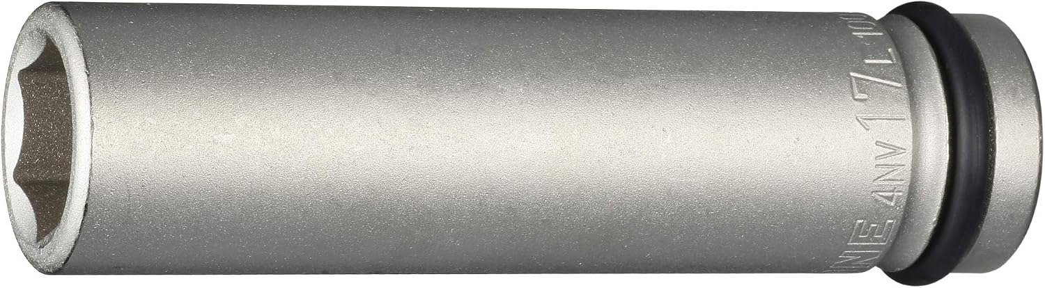 Detalle de トネ(TONE) 4NV-17L100 インパクト用超ロングソケット 差込角12.7mm・二面幅17mm