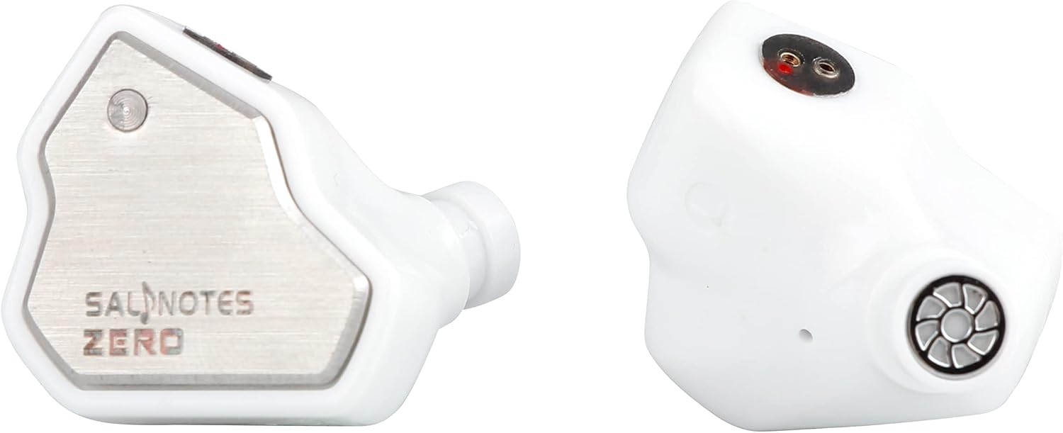Detalle de Linsoul 7Hz Salnotes Zero HiFi 10mm Dynamic Driver IEM (White) — detachable 2Pin OFC cable, no mic