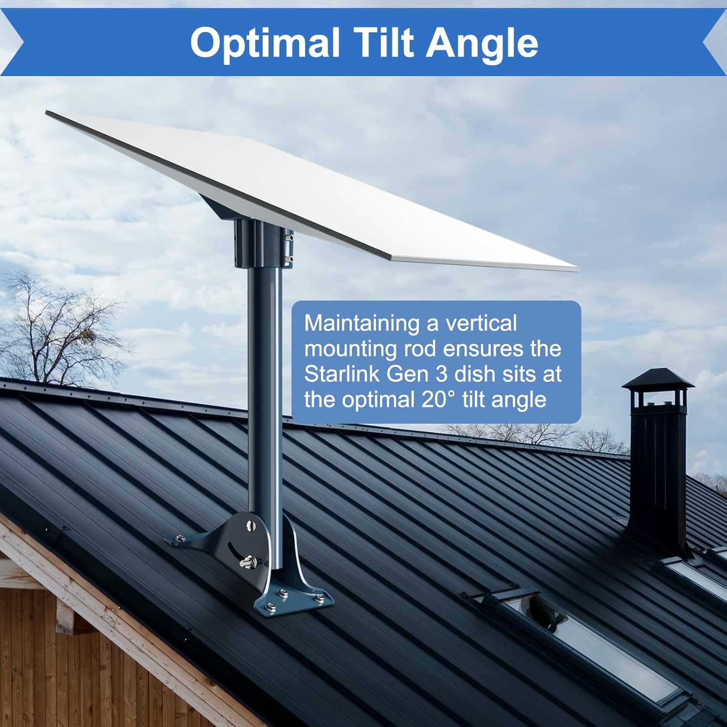 Thumbnail 3 de IZLTUV Starlink Gen 3 mount adapter 40 cm