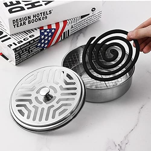 Detalle 2 de Portable Mosquito Coil Holder, Stainless Steel