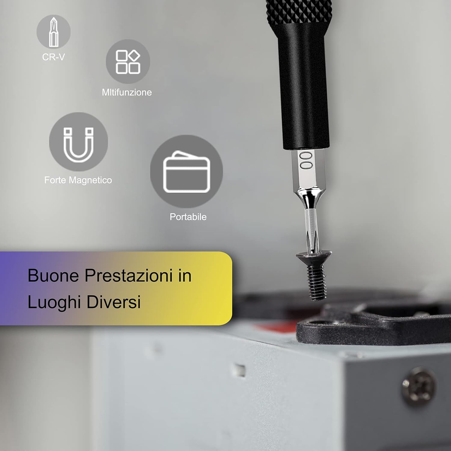 Detalle de VCELINK Set Cacciaviti di Precisione 25 in 1 con impugnatura magnetica