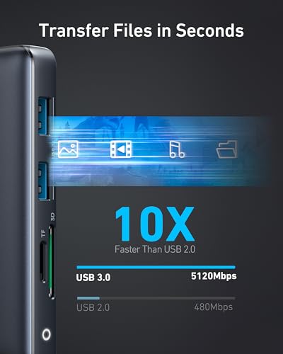Thumbnail 5 de Anker Hub USB C 8 en 1 PowerExpand 🌟 Conectividad total para MacBook Pro
