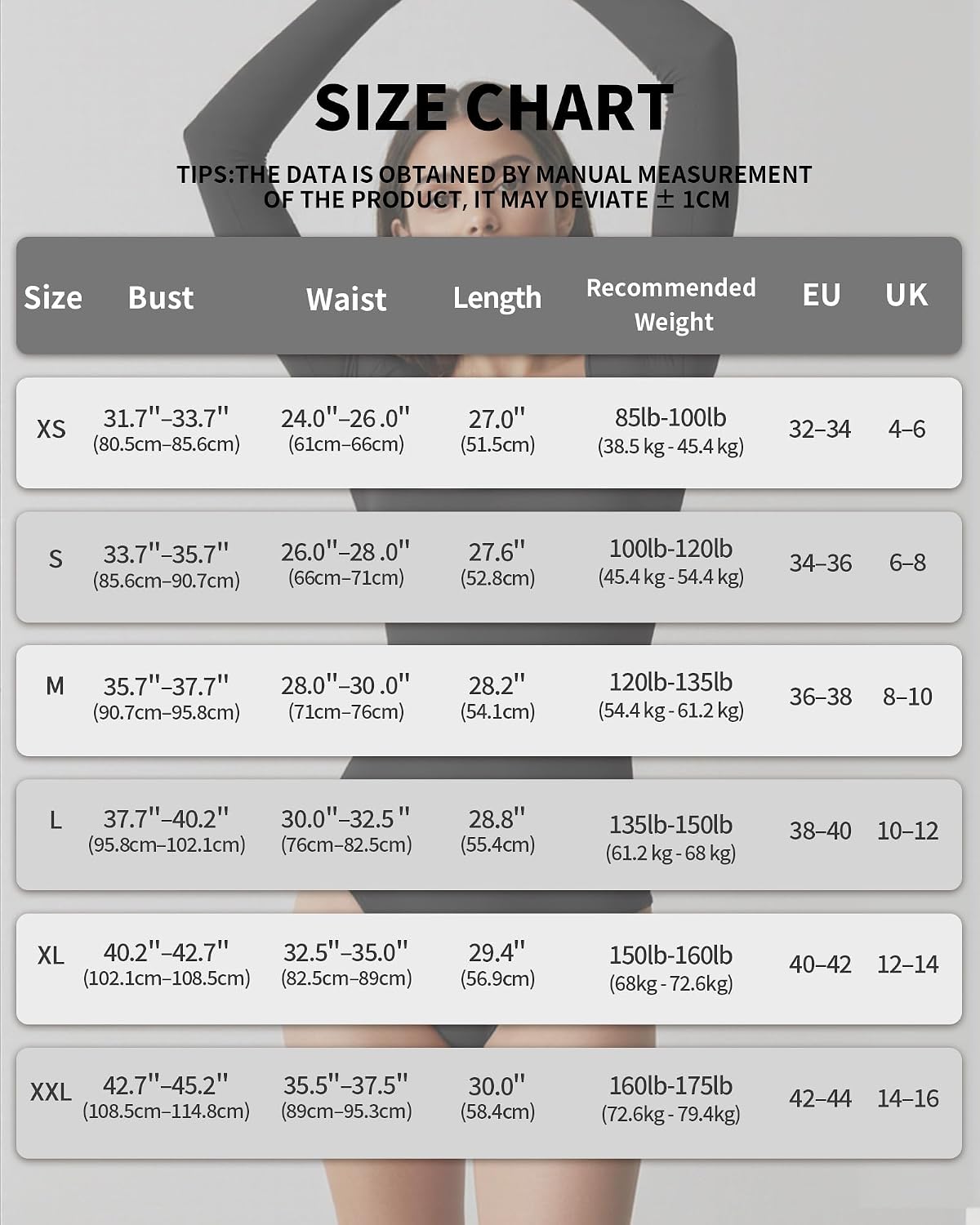 Thumbnail 6 de ALGALAROUND Women’s Square Neck Long Sleeve Bodysuit (cotton/elastane) with snap buttons