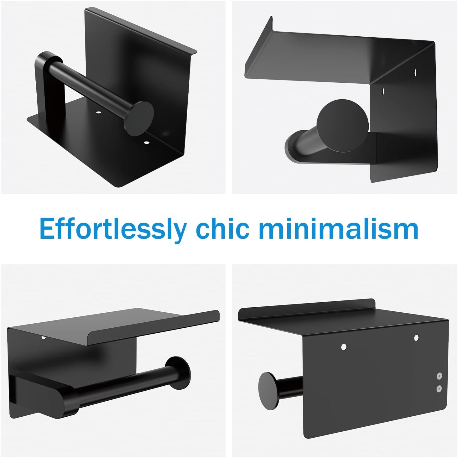 Thumbnail 6 de Self Adhesive Toilet Paper Holder with Phone Shelf