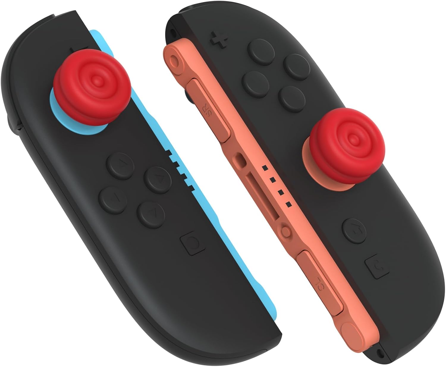 Thumbnail 6 de PlayVital Thumbs Cushion Caps Thumb Grips for Nintendo Switch 2 (Passion Red)