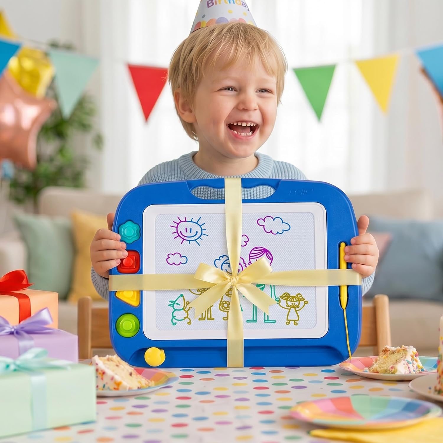 Detalle 2 de SGILE Magnettafel 42×32 cm für Kinder 🎨