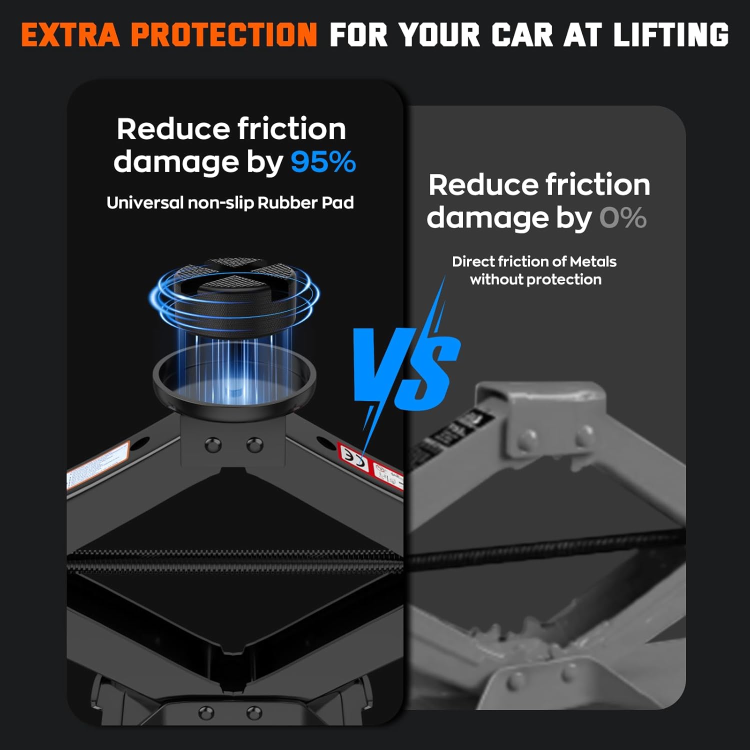 Detalle de IMAYCC 3 Ton Scissor Jack with Complete Tire Changing Kit