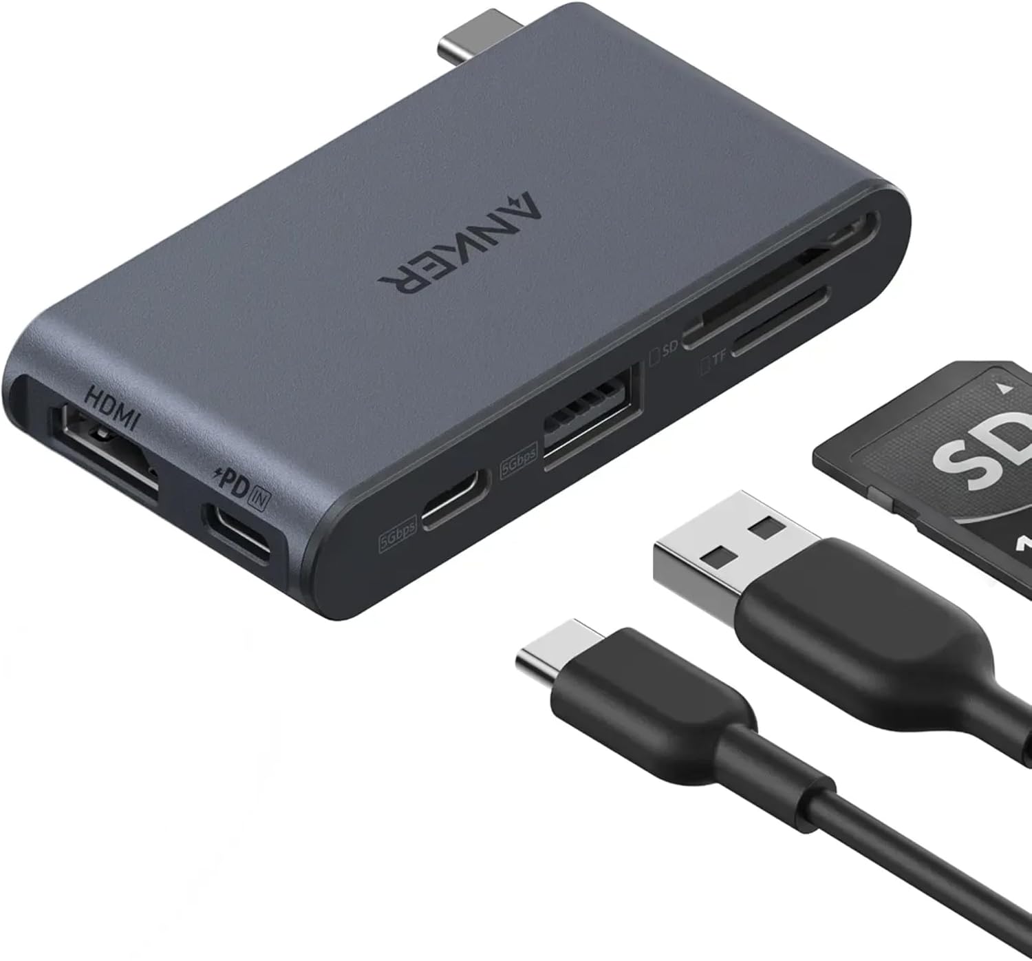 Detalle de Anker Nano Hub USB C 6-en-1