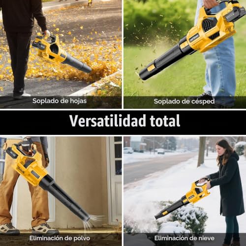 Detalle de JYGMPRO Soplador de Hojas Batería 21V con 2 Baterías de 4,0 Ah