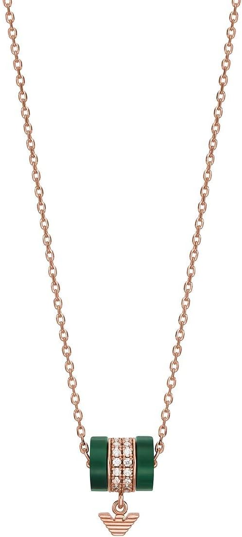 Thumbnail 5 de Emporio Armani Collana da donna con ciondolo in argento sterling e tono oro rosa