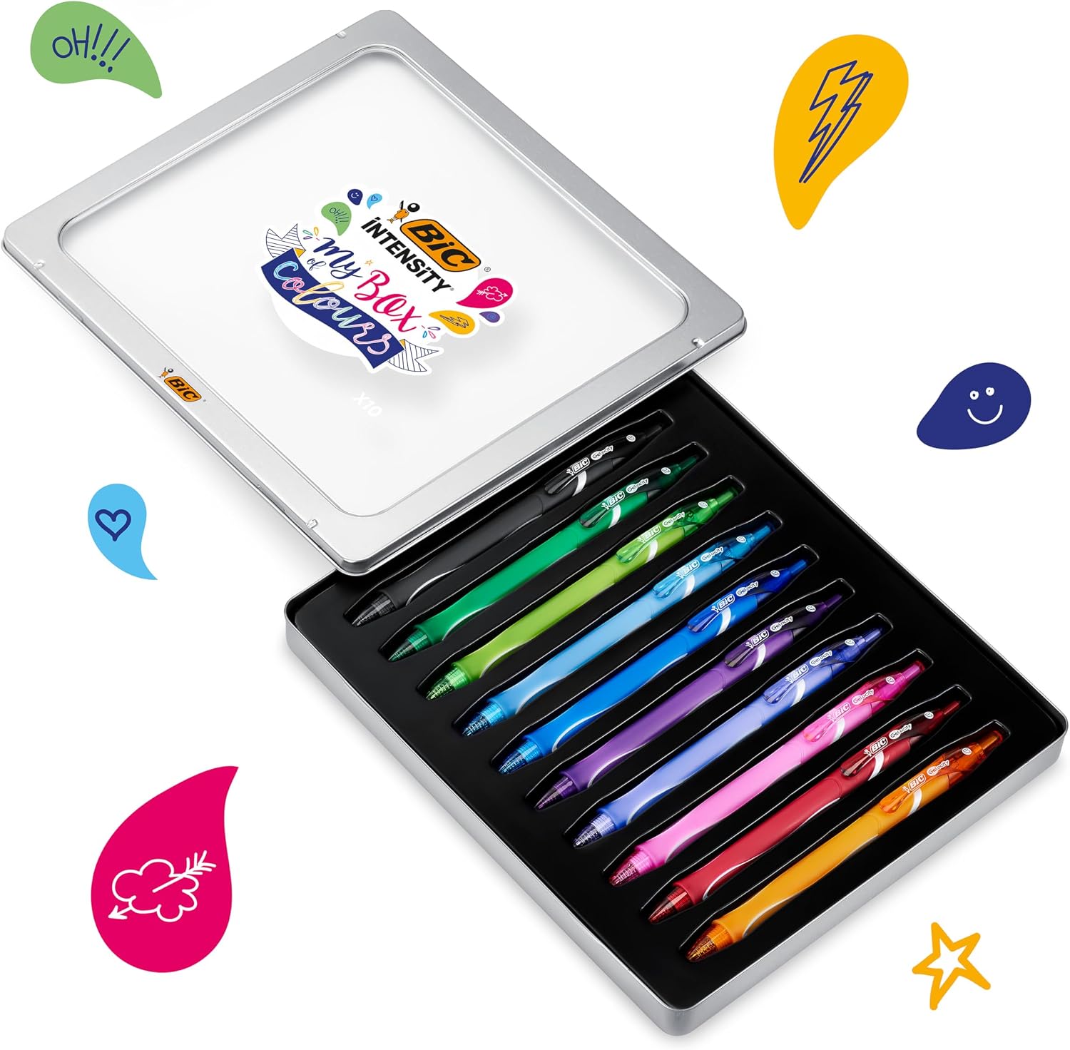 Thumbnail 1 de BIC Gel-ocity 10 stylos gel 🖊
