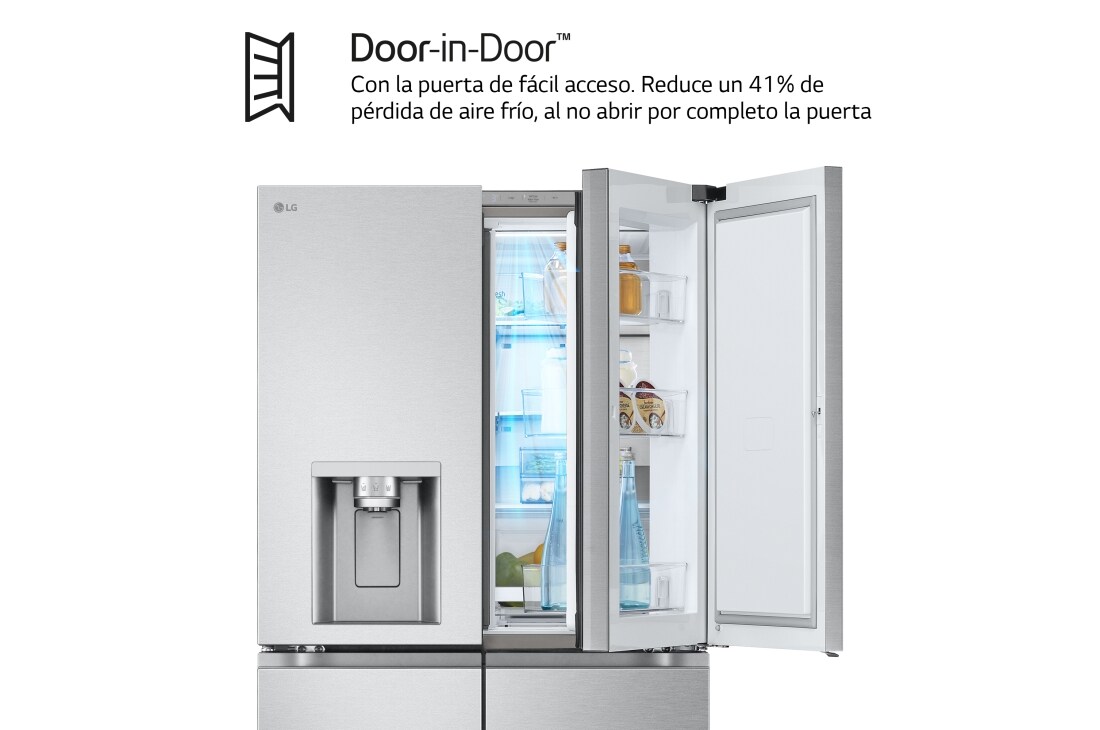 Detalle 1 de GMJ960MBJE Outleet frigorífico American Combi Door-in-Door 634 L