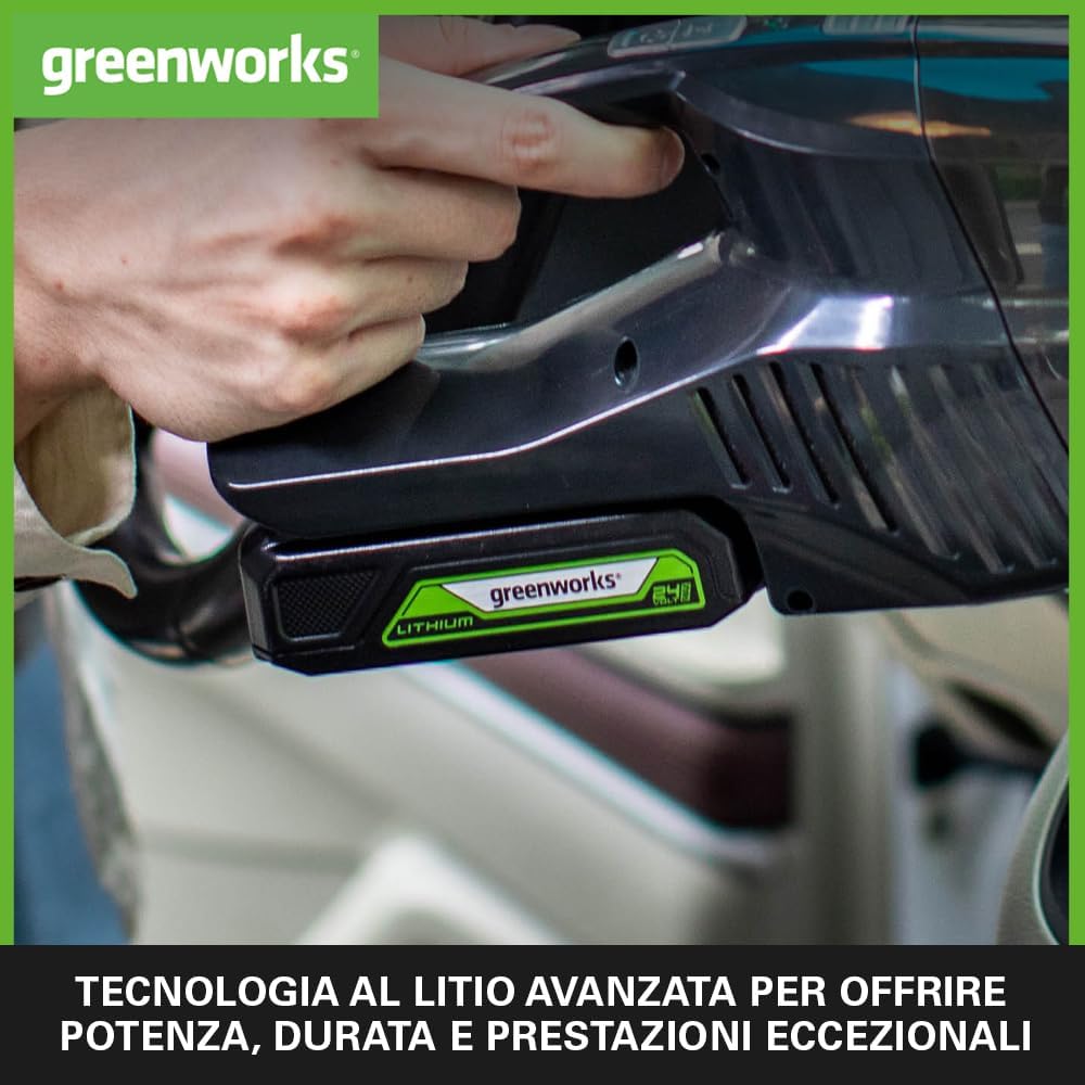 Detalle 2 de Greenworks GSK24B2X batteria 24V 2Ah + caricatore