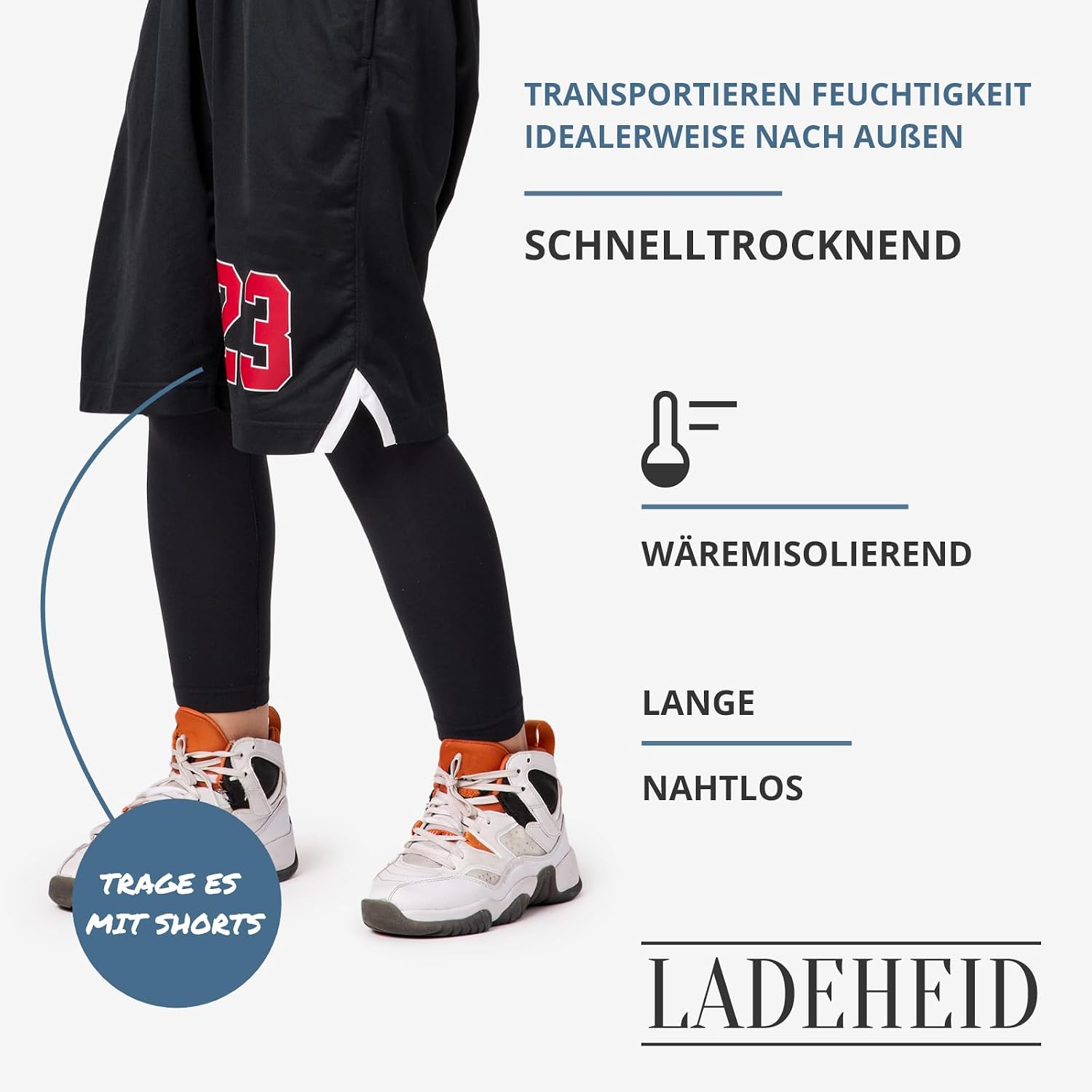 Thumbnail 3 de Ladeheid LA40-259 – dziecięce legginsy termoaktywne na zimę i sport