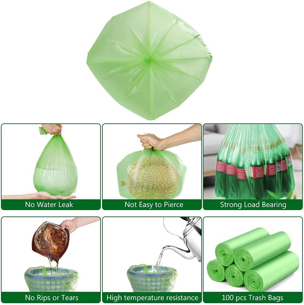 Thumbnail 6 de YAWAHOME Food Caddy Bags (120 counts) – 6L small recycling food waste bin liner for kitchen and home