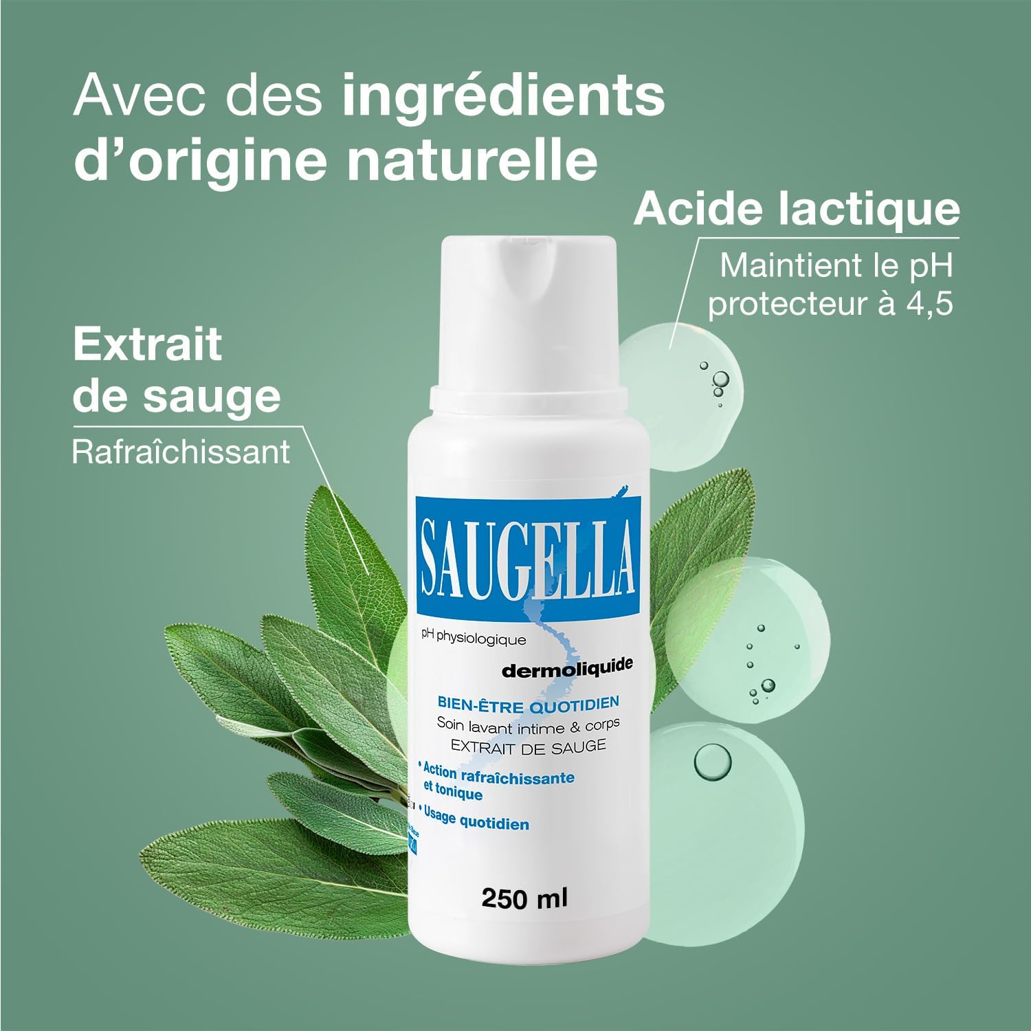Thumbnail 3 de Saugella Dermoliquide 750 ml gel lavant intime