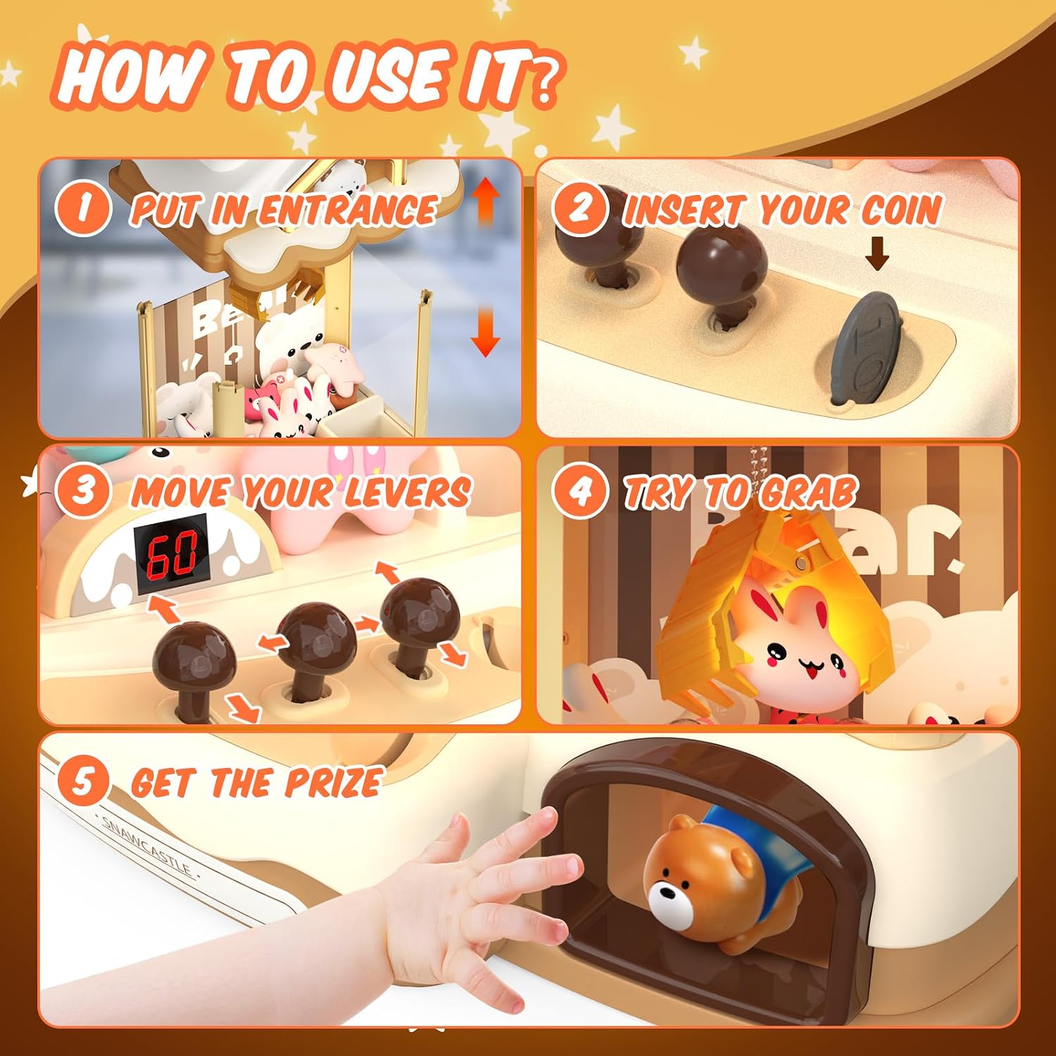 Thumbnail 4 de Skirfy Bear Claws Vending Machine Toy