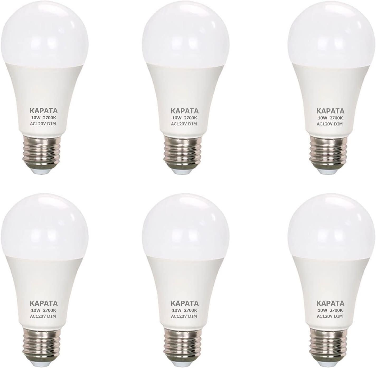 Detalle de Kapata dimmable LED bulbs, 6-pack