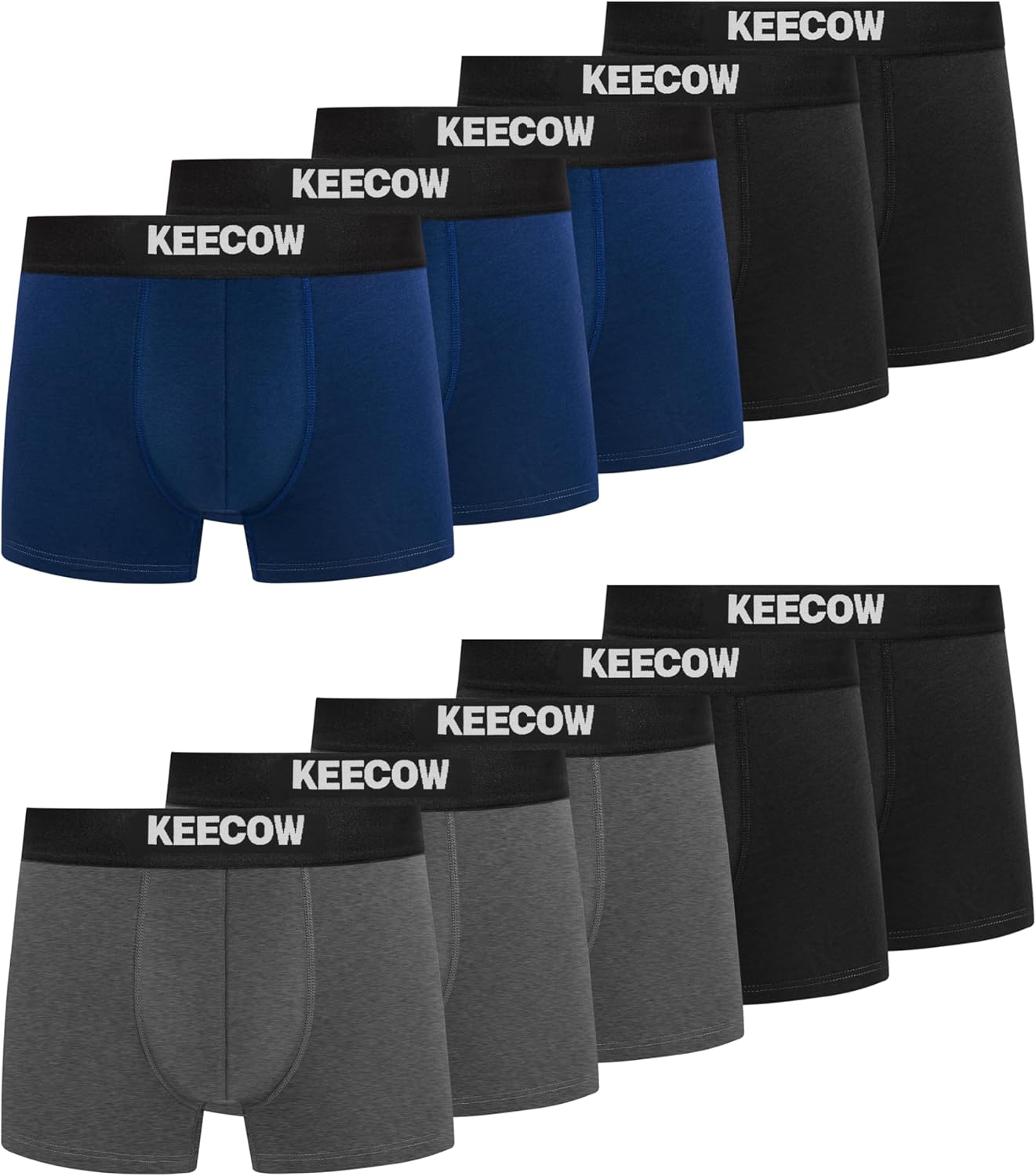 Detalle de Bobelle Mens Boxers Shorts 10 Pack (No Itchy Labels) Cotton Comfortable Underwear Trunks