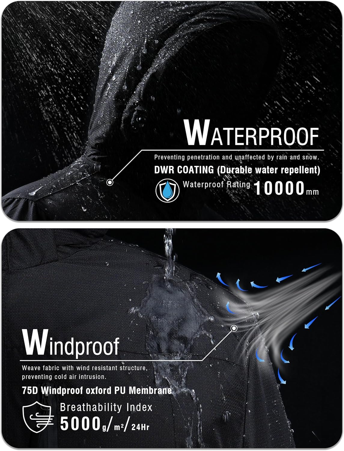 Thumbnail 3 de Rapoo Waterproof Ski Jacket 10000mm
