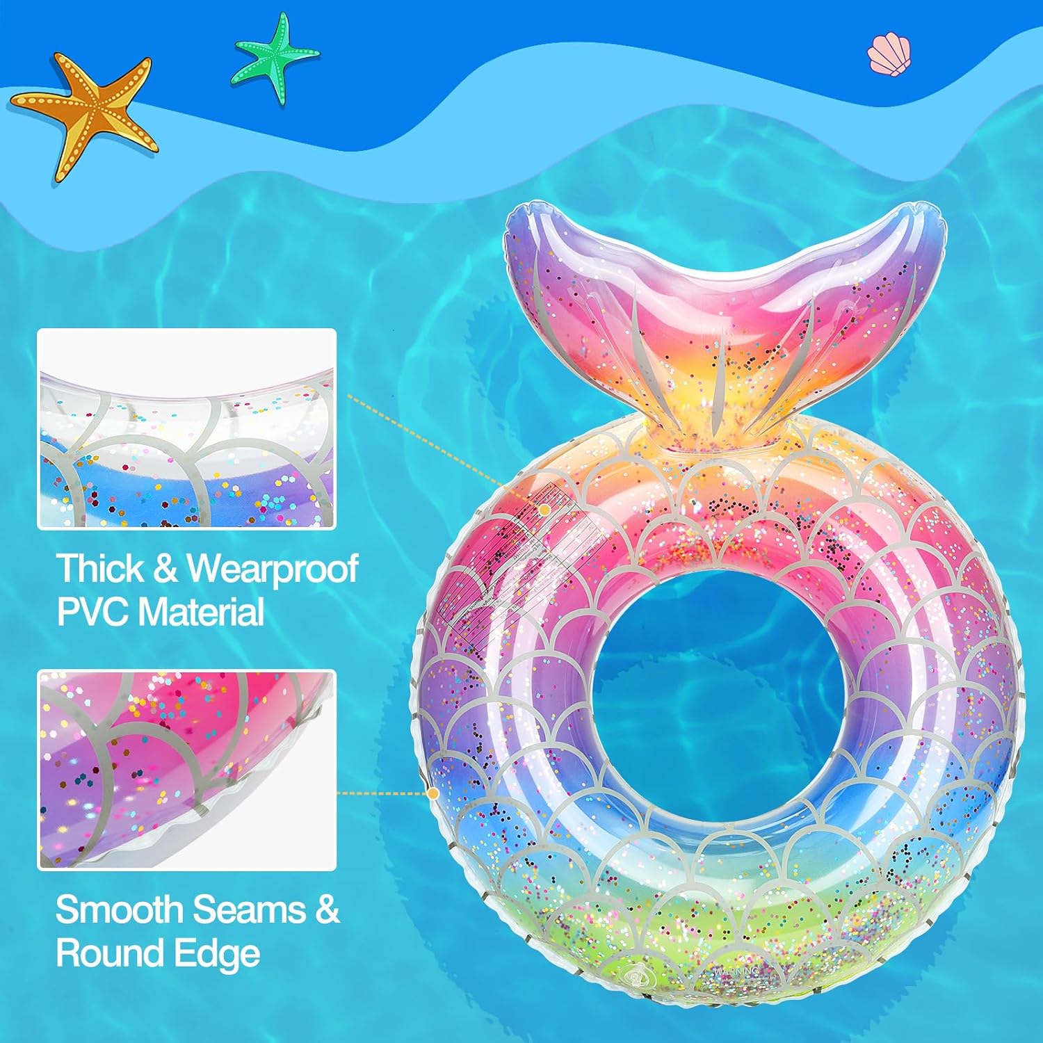 Thumbnail 1 de MoKo Inflatable Swimming Ring pool float for kids