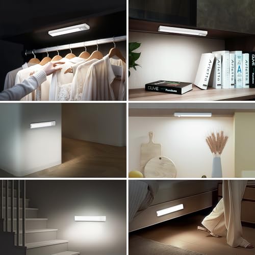 Thumbnail 6 de daphomeu 5 Pièce Lampe LED Rechargeable – Éclairage sous-meuble magnétique, détecteur de mouvement, 42 LEDs