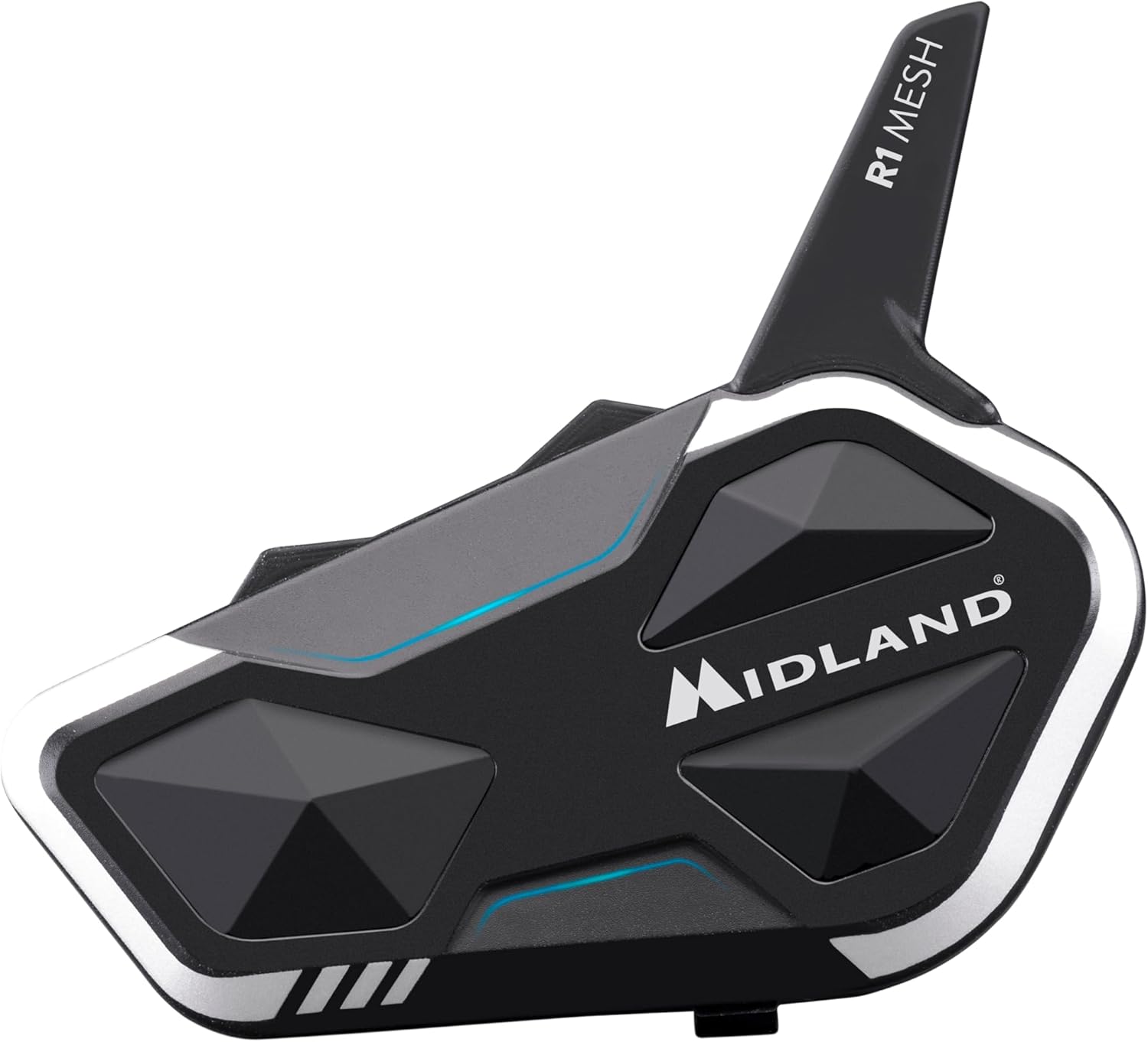 Midland R1 Mesh interfono moto Bluetooth + Mesh waterproof IPX6 con auricolari singoli e audio RCF