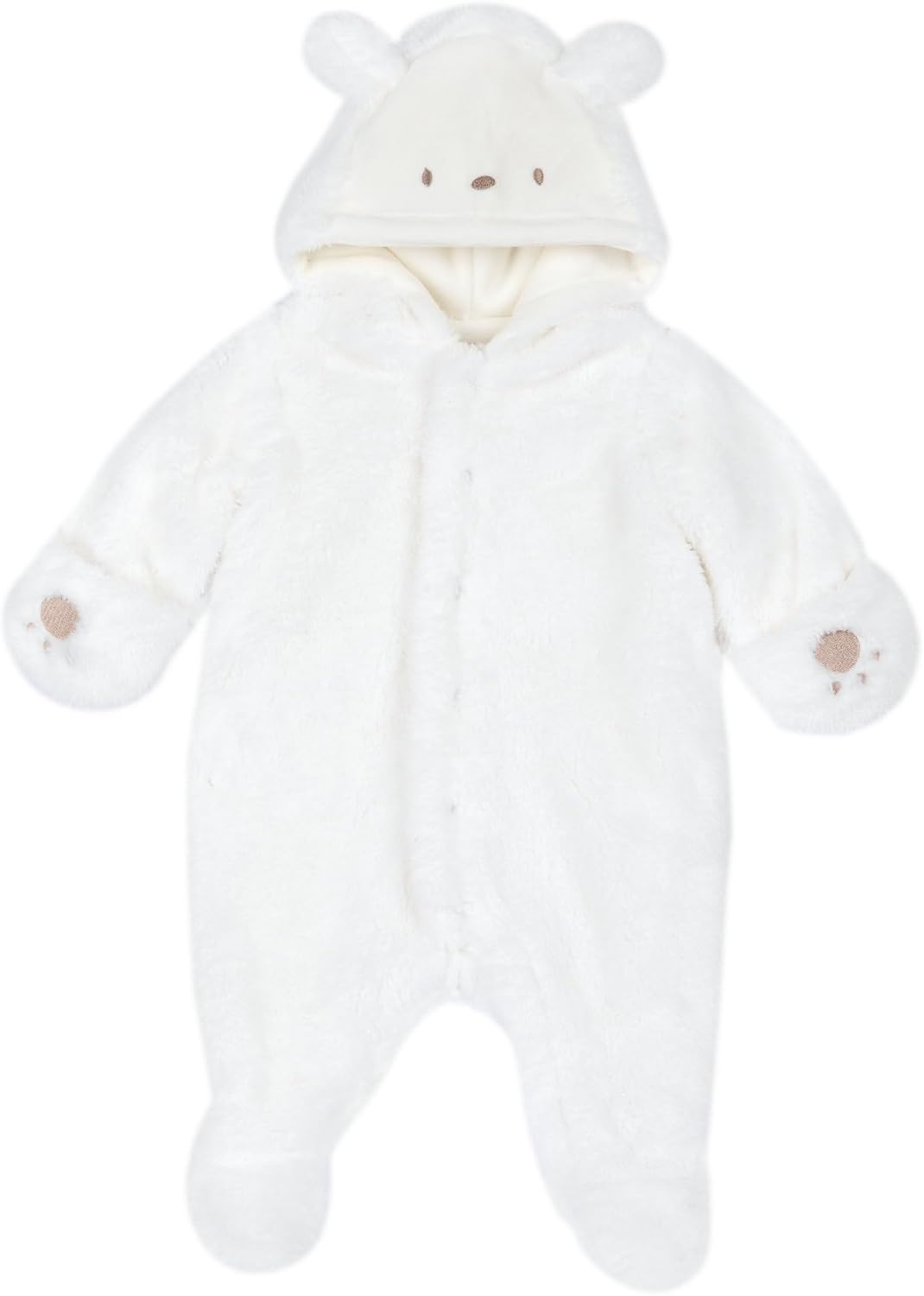 Thumbnail 6 de Chicco Babystrampler aus warmem, weichem Stoff – mit Fußbereich, Kapuze & Knopfleiste für den Winter