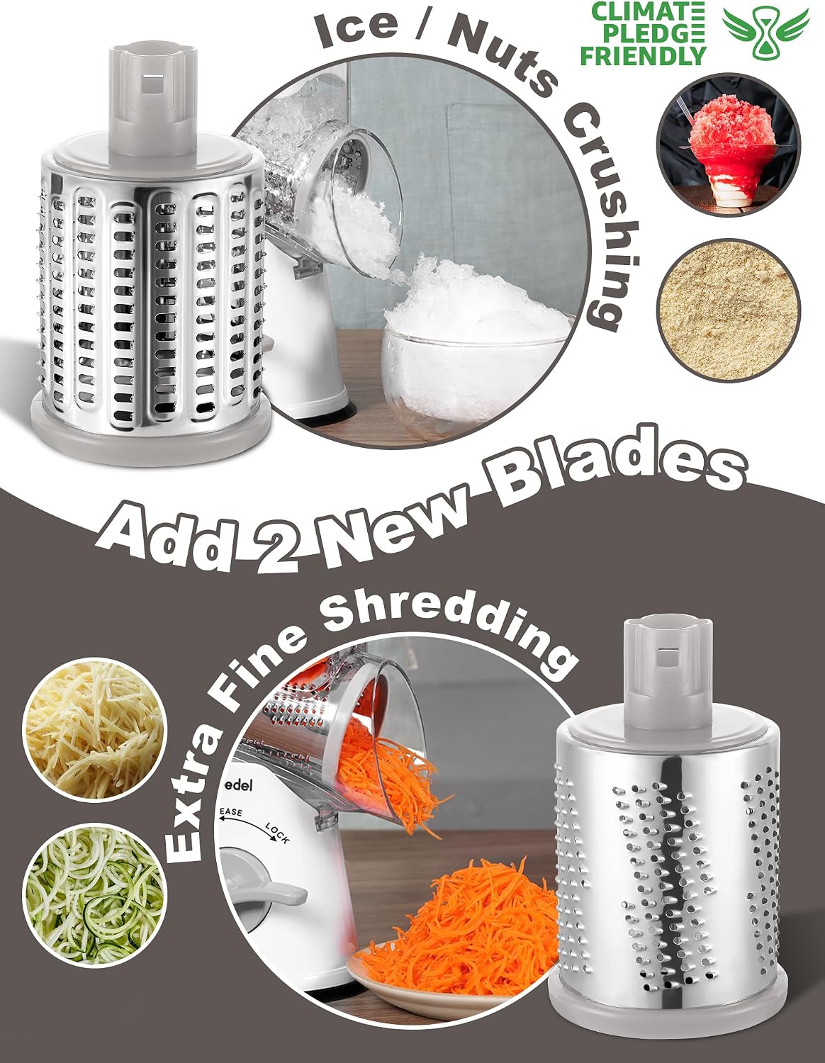 Detalle 2 de Geedel Cheese Grater 5‑in‑1