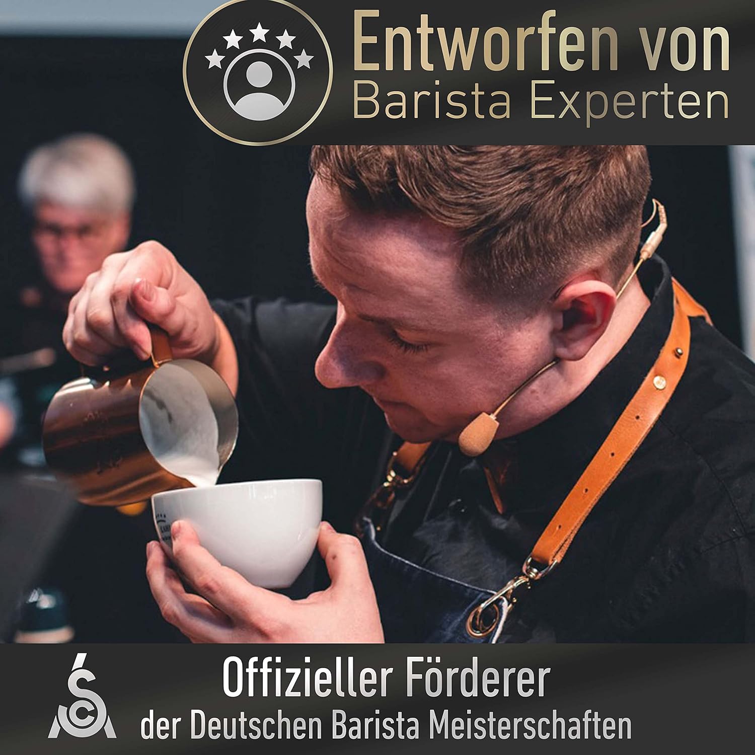 Detalle 2 de Barista Legends Milchkännchen Set 3er 100/350/600ml