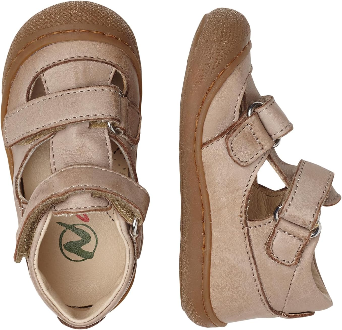 Detalle de Naturino Puffy: sandali per bambini e ragazzi in pelle con chiusura a strappo
