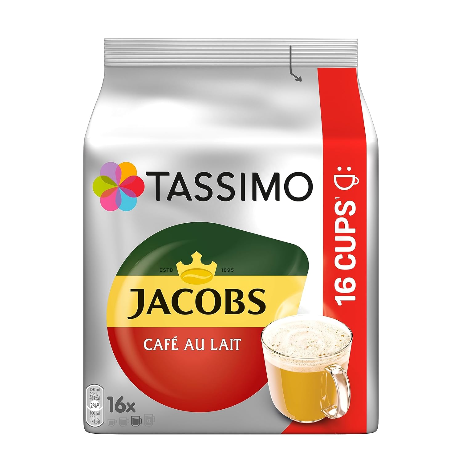 Thumbnail 6 de Tassimo Kapseln Jacobs Café au Lait, 5 x 16 Pads – 80 Kaffeekapseln