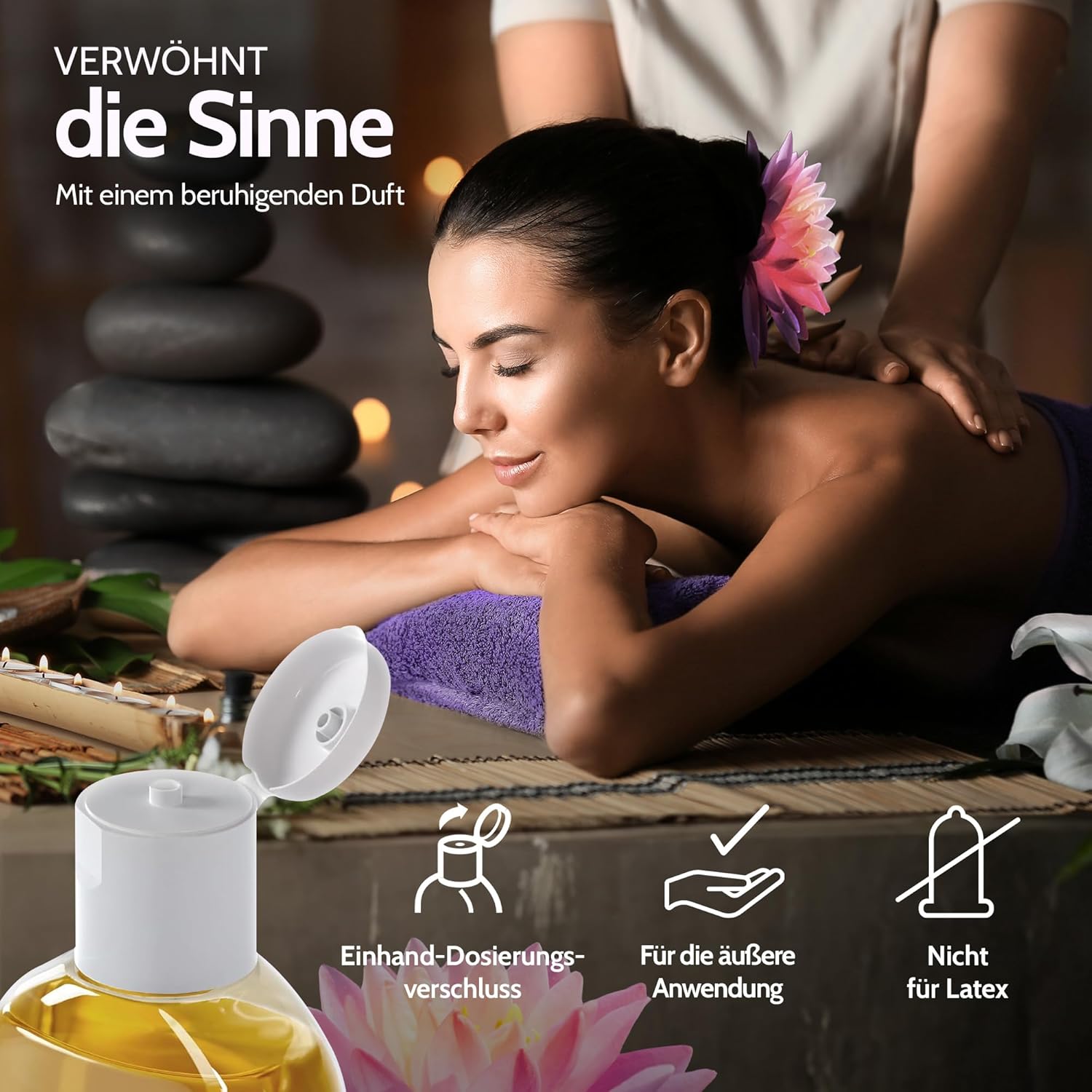 Thumbnail 4 de Vibratissimo Relax 250 ml Massageöl – Tief entspannende Duftmischung, beruhigend und gleitfähig