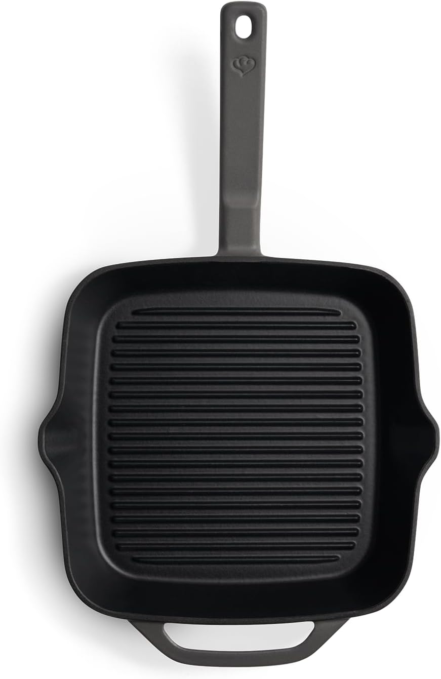 Thumbnail 5 de Springlane Kitchen Cast Iron Grill Pan, enamelled, 20 x 20 cm, Anthracite
