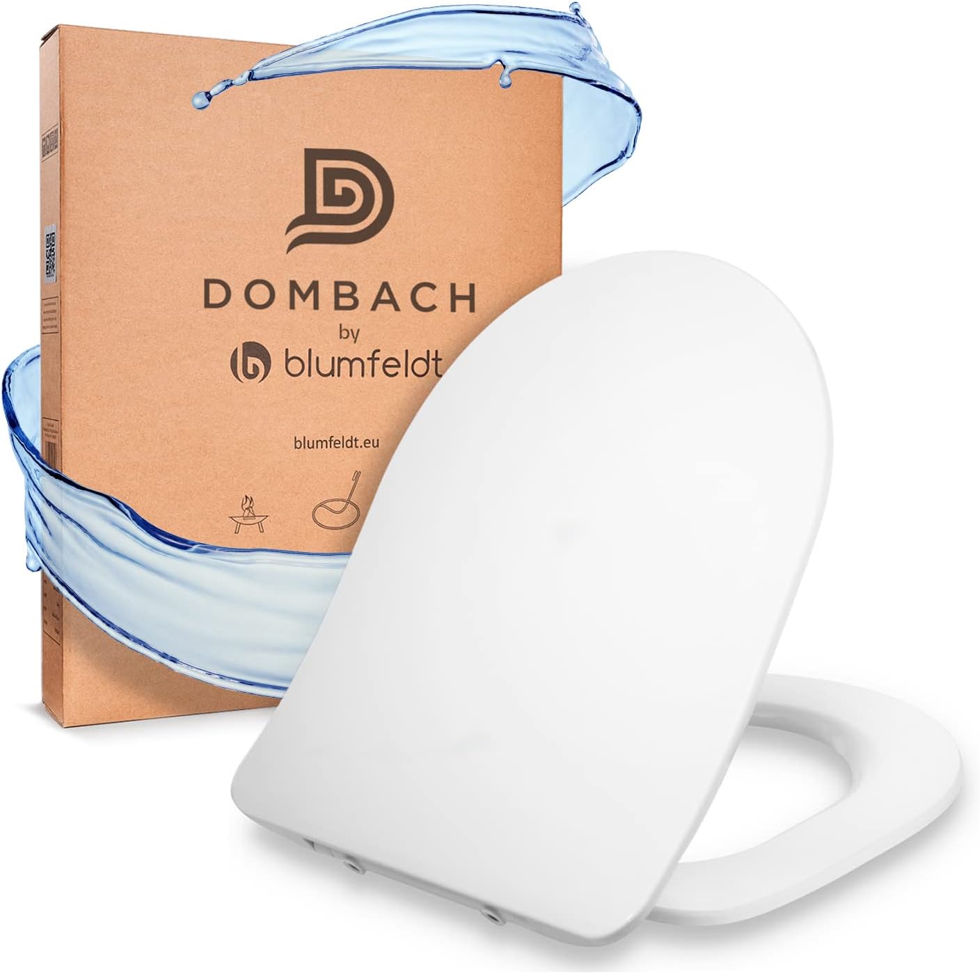 Thumbnail 6 de DOMBACH Kaiana abattant WC ovale blanc en duroplast avec frein de chute antibactérien