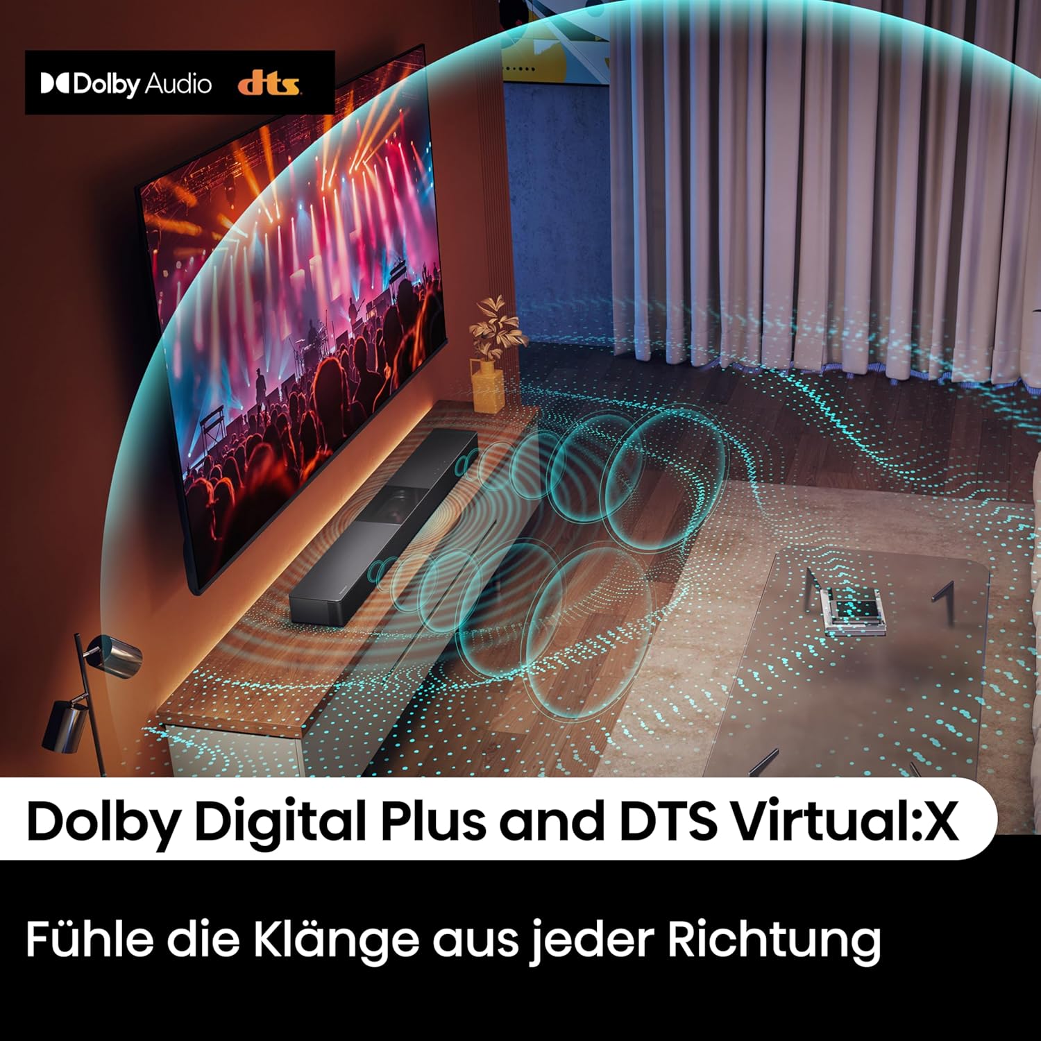 Thumbnail 6 de Hisense HS2000 2.1-Kanal Soundbar mit sichtbarem Built-in-Subwoofer und Dolby Audio