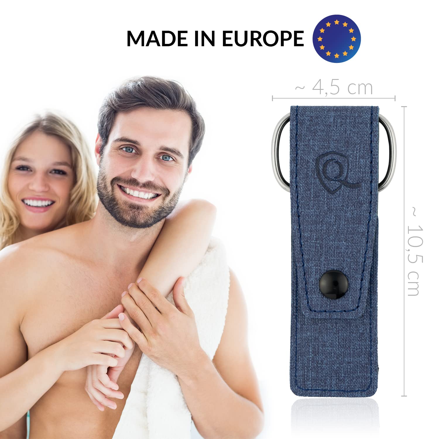 Thumbnail 1 de marQus Nagelschere- & Pinzetten-Set (3-teilig) mit Feile aus Solingen – praktisches Reise-Maniküre-Set im Jeans-Etui