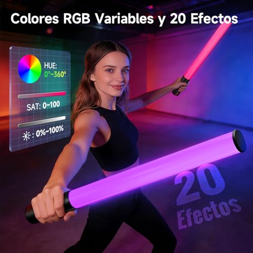 Detalle 2 de Rollei Lumis Glow lampada LED RGB 256 colori per fotografia