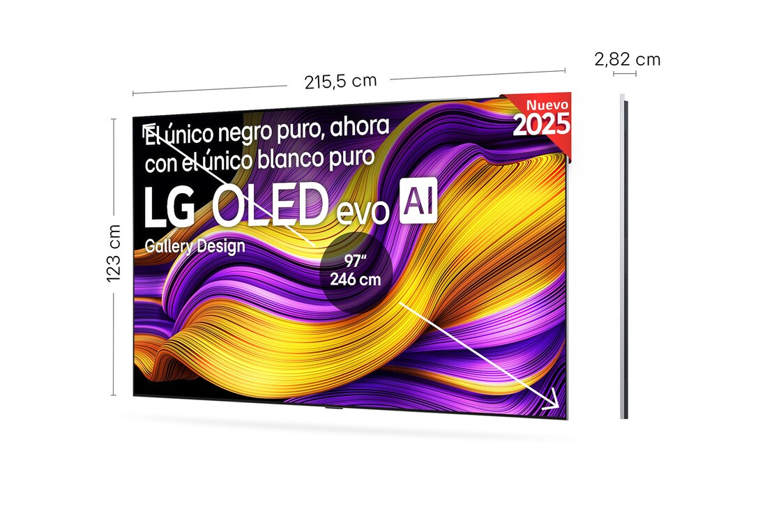 Detalle 2 de LG OLED97G54LW Smart TV OLED evo AI G5 97" 4K 2025