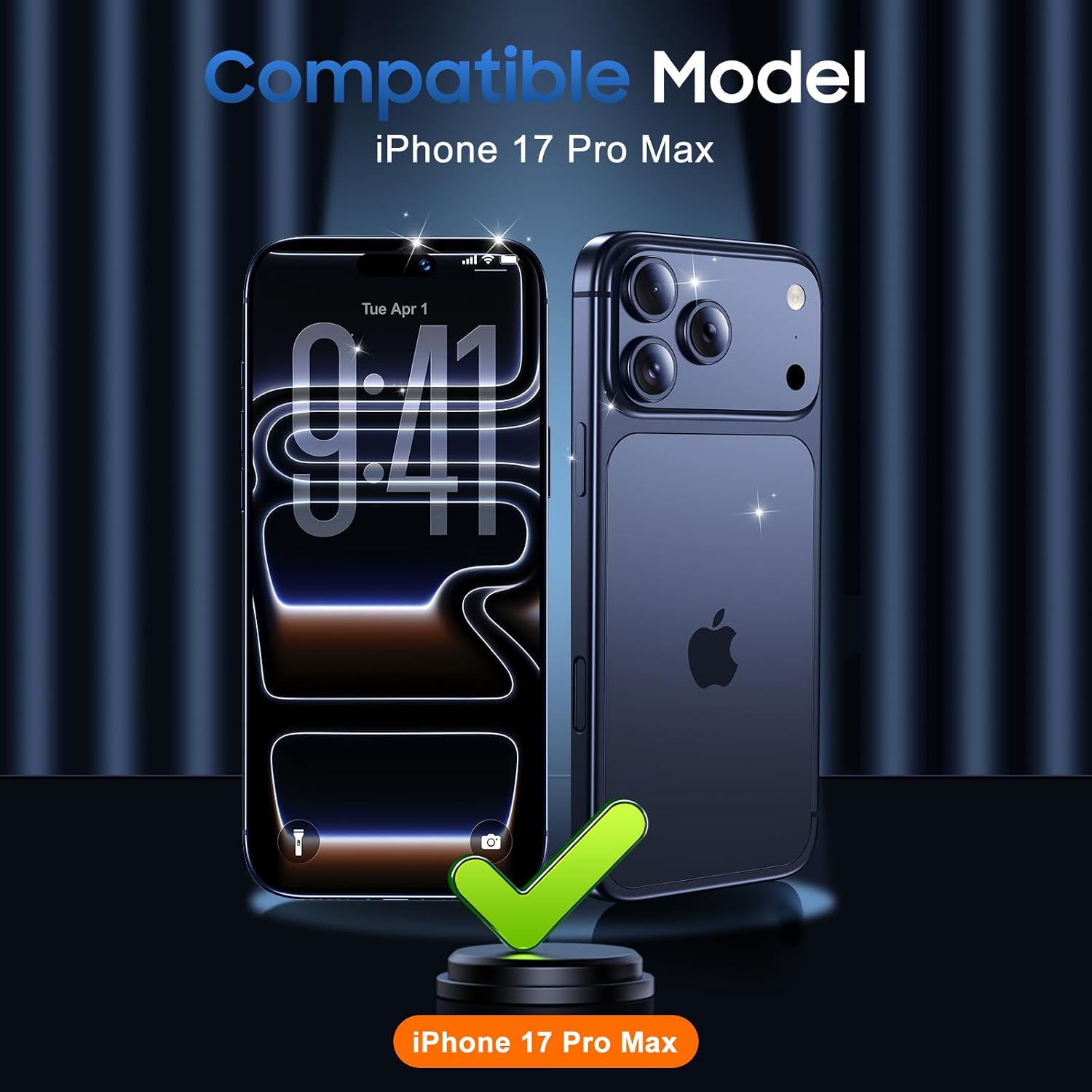 Thumbnail 6 de UniqueMe 17jtm-05 iPhone 17 Pro Max Camera Lens Protector, 3-Pack