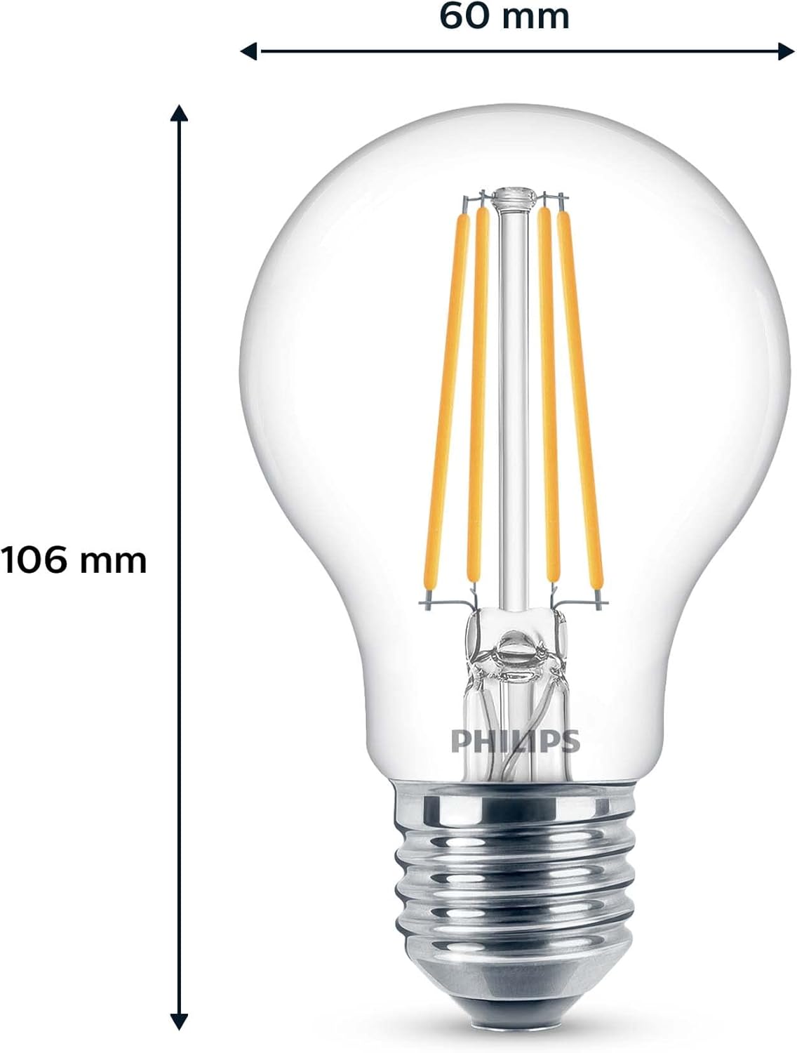 Thumbnail 2 de Philips Bombilla LED E27 7W, Luz Fría, Pack 3