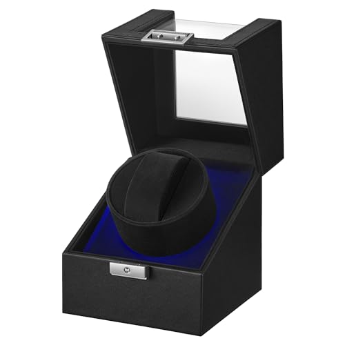 Detalle de SONGMICS Carica Orologi JWB030B01: caricatore automatico singolo con motore silenzioso e luce integrata